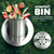 Utopia Kitchen Countertop Compost Bin 1.3 Gallon, Stainless Steel, Silver