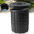 6.6 Gal 15" Sump Pump Basin with Lid, 25L Perforated Sump Pump Basin Bucket for Yard Drainage Systems, Basement & Crawl Space, Corrosion-Resistant, Impact-Resistant for Yards,Patios,Driveways