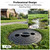 6.6 Gal 15" Sump Pump Basin with Lid, 25L Perforated Sump Pump Basin Bucket for Yard Drainage Systems, Basement & Crawl Space, Corrosion-Resistant, Impact-Resistant for Yards,Patios,Driveways