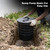 6.6 Gal 15" Sump Pump Basin with Lid, 25L Perforated Sump Pump Basin Bucket for Yard Drainage Systems, Basement & Crawl Space, Corrosion-Resistant, Impact-Resistant for Yards,Patios,Driveways