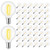 KGC Plastic C7/G40 Replacement LED Light Bulbs - 0.6W Equivalent to 7W Incandescent Bulbs 2700K, E12 Screw Base Shatterproof & Waterproof LED Globe Light Bulbs for Outdoor String Lights (50 Pack)