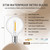KGC Plastic C7/G40 Replacement LED Light Bulbs - 0.6W Equivalent to 7W Incandescent Bulbs 2700K, E12 Screw Base Shatterproof & Waterproof LED Globe Light Bulbs for Outdoor String Lights (50 Pack)