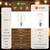 KGC Plastic C7/G40 Replacement LED Light Bulbs - 0.6W Equivalent to 7W Incandescent Bulbs 2700K, E12 Screw Base Shatterproof & Waterproof LED Globe Light Bulbs for Outdoor String Lights (50 Pack)