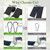 Werfeito Tree Swing Straps Hanging Kit (Set of 2), 3FT/8FT/10FT/20FT/30FT Tree Swing Straps Holds 5000 lbs with Tree Protector, Heavy Duty Carabiner and Swivel Perfect for Swings & Hammocks(8 FT)