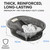 2-in-1 Hand Washing Basin with Washboard - BPA-Free Portable Laundry Tub for Home, Camping, RV,Outdoor - Non-Slip & Durable PET (Gray, 19in)
