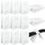 12pcs Inground Pool Solar Cover Clips for Reel, Plastic Blanket Reel Attachment Kit General Liner Clamps for Universal Swimming Pool (White)