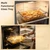 OMISTAR High Borosilicate Glass Baking Dish, Heat-Resistant Roasting Pan, Transparent Non-Porous Oval Ovenware Tray, Stackable Design with Dual Handles, 2.2 L / 74.4 fl oz, 13.58 x 8.03 in