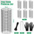 UQM 6 Pack Tree Trunk Protector, 12 Pcs Metal Tree Guards Trunk Protector