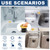 Relaxweex Garbage Disposal Air Switch Kit Wireless Sink Top Garbage Disposal Button Stainless Steel/On/Off Waterproof Button Kit with Long Switch Matte UL Listed(Dual Outlet,Gold,Long/3.6")