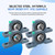 HECHENQICHE 4 Pack UCP206-20 Pillow Block Bearing - Pack of 4 Mounted Pillow Block Bearings - 1 1/4" Mounted Pillow Block Chrome Steel Bearings Solid Cast Iron Base - Self Alignment
