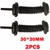 2Pcs 30MMx30MM Car Wire Harness Door Tube Dust-Proof Tube Black Rubber Tube
