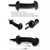 2Pcs 30MMx30MM Car Wire Harness Door Tube Dust-Proof Tube Black Rubber Tube