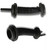 2Pcs 30MMx30MM Car Wire Harness Door Tube Dust-Proof Tube Black Rubber Tube