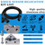 Knock Sensor Relocation Kit with Extension Relocation Harness 47" Fit for LS Gen 3 Knock Sensor Bracket Engines LS1 LM7 LR4 LQ4 LS6 L59 LQ9 LM4 L33 Includes Driver-Side Passenger-Side Billet Aluminum