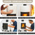 DOTUHAO Ceramic Fiber Insulation, 24"x8"x1"Thick Fireproof Insulation Blanket, 2300F High Temperature Insulations for Wood Stove Baffle, Fireplaces, Kilns, Forges, Pizza Ovens(24"x8"x1")
