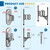 Gate Hinges Heavy Duty Gate Hinge, HAGWARE SUS304 2 Packs Fence Gate Hinges with 8pcs Wooden Screws, Wall Mount Gate Hinge for Wooden Fence with 5/8'', Farm Gate Heavy Duty Wood Fence
