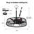 22" Outdoor Ceiling Fan with Lights, IP44 Waterproof Plug in Caged Fan with Remote & APP Control, 3CCT Dimmable 6-Speeds Reversible DC Motor, Wood Finish Gazebo Fan for Patio Porch Pergola Canopy
