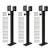 3Pack 3.6" Saddle Roof Riser for Patio Pergola, 18-1/4 Inches High