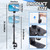 Outus Pontoon Boat Rear View Mirror with Telescoping Pole 10" x 6.3" 360° Adjustable Marine Rearview Mirror Telescopic Pole 21.5-31.5 Inch for Pontoon, Ski Boat Marine Water Skiing Accessories