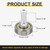 uxcell 10 PCS Drawer Rollers 19mm x 6mm Wheel 6mm Step, M6 x 10mm Thread