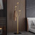 BUZUEY Gold Coat rack,Sturdy coat tree freestanding heavy duty with Marble Base,Metal standing coat rack for Bedroom,Entrance,Modern coat hanger stand for Coats,Hats,Bags(gold)
