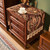 KEEMIR Nightstand Cover Cloth Dark Brown, Lace Topper, 15.7x43.3 Inch