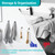 SAYAYO Self Adhesive Hooks for Hanging, Chrome Towel Hooks for Bathrooms