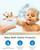b&h Baby Bath Thermometer, Swan Digital Infant Bathtub Thermometer, White