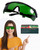 LIGHTMEUP Red Light Therapy Glasses Eye Protection for Infrared & LED Sessions Deep Green Goggles with 200-2000nm Harmful Wavelength Blocking, Maintain Visibility Full-Coverage Adjustable Leg