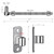 Insaga 10'' J Bolt Gate Hinge and Wall Mount Hinge 2Pack, Heavy Duty 304 Stainless Steel Gate Hinges, One Piece with Non-Welded for Farm, Fence, Garden, Metal Gates, Load Capacity up to 500LB
