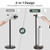 Hoimpro Toilet Paper Holder Stand Bathroom Free Standing Oil Rubber Bronze
