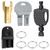 4 PCS Bait Station Keys for EZ KLEAN, FBS, PROTECTA EVO, AEGIS with 4 Key Rings for Indoor & Outdoor Use