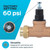 Cash Acme EB45 Pressure Regulating Valve, Double Union, 3/4 Inch NPT Female, Poly Top, 60 PSI, PVA16P-DUTH-60, Brass