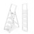 WOA WOA 4 Step Ladder, 300lbs Load, 36'' Top Step, White