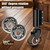 2 Inch Small Gate Wheels for Wooden Gate, Silent Spring-Loaded Gate Wheel with TPR Tire, 360° Free Rotation with 80lbs Capacity, Anti Sag Wheel for Gate, Anti-Slip Door Caster for Smooth Operation