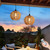 TWINKVILLA Battery Operated Chandelier, 2Pack Hanging Gazebo Lights, Cactus Shape Boho Rattan Pendant Lights Outdoor Waterproof for Patio Tree Pergola Porch and Indoor Decor
