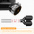 LCGP 2 Pack Carbon Fiber Exhaust Tip 2.5" Inlet to Dual 3.5" Outlet 9.8" Long Black Stainless Steel Y Pipe Tailpipe tip