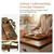 Vintage Wooden Tray with Handles for Coffee Table Centerpiece(15.3"x 9.8")