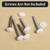 150 Pcs Screw Cap Covers, 12mm Screws Caps White Waterproof Self Tapping Cap Decorative Plastic Screws Caps for Diameter 7-8mm Self Tapping