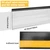 50 Pcs Shelf Label Strips, 1.5" x 48" Self Adhesive Label Holder, Black