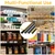 50 Pcs Shelf Label Strips, 1.5" x 48" Self Adhesive Label Holder, Black