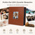 Aevdor Large Capacity 4x6 Photo Album, 1000 Photos, Leather Cover, Brown
