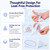 External Catheter for Men - Two Detachable 500mL Silicone Urine Bag, Wearable Male Incontinence Collector with Trimmable Tube & Anti-Slip Straps for Daytime, Driving and Seated Use (L Blue)