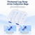 External Catheter for Men - Two Detachable 500mL Silicone Urine Bag, Wearable Male Incontinence Collector with Trimmable Tube & Anti-Slip Straps for Daytime, Driving and Seated Use (L Blue)