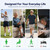 External Catheter for Men - Two Detachable 500mL Silicone Urine Bag, Wearable Male Incontinence Collector with Trimmable Tube & Anti-Slip Straps for Daytime, Driving and Seated Use (L Blue)