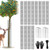UQM 48 Inch Tree Trunk Protector, 12 Pcs Metal Tree Guards Trunk Protector