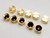 (Pack of 10) Brass 3/8'' Compression valve Cap Fitting for Sink Shut off Angle Stop Water Line Valve with Sealing Rubber Gasket Washer