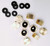(Pack of 10) Brass 3/8'' Compression valve Cap Fitting for Sink Shut off Angle Stop Water Line Valve with Sealing Rubber Gasket Washer