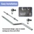 Throttle Linkage Rod Kit Fit for Dodge Joints Dodge P-Pump 1994-1998 for Dodge Ram 2500 1994-1998 for Dodge Ram 3500 1994-1998 for Dodge Cummins P7100 Throttle Linkage Kit Replace 3932317 5011849AB