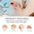 Povihome Toe Sleeves, Toe Protectors, 10 Pack Toe Tube Pads for Hammer Toe,Stubbed Toe,Corns, Calluses Protect
